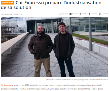 Car-Expresso prépare l'industrialisation de sa solution